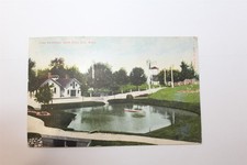 Ca. 1900's Post Card with Cancelled Postage 1908 Fish Hatchery Reed City, MI picture