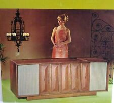 Seeburg Stereo Home Music Center 1967 Original Vintage Phonograph Foldout Art picture
