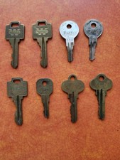 Weiser Jendyk Wright S&J Star vintage brass/steel keys & blanks lot of 8 picture