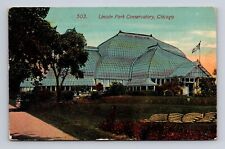 1914 DB Postcard Chicago IL Illinois Lincoln Park Conservatory Acmegraph picture