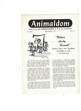 Animaldom Pennsylvania SPCA September 1956 Booklet picture