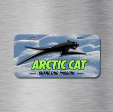 Arctic Cat Vehicle License Plate, Front Auto Tag Snowmobile NEW Snow Sled Plate picture