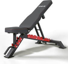 Adjustable Weight Bench, 1500LBS Heavy-Duty Incline Decline Flat picture
