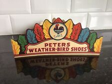 Vintage Peters Weatherbird Shoes Advertising Indian Headdress - Boys & Girls picture