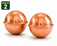 2 Ayurvedic Copper Balls for Water Purification 100% Pure Copper Kills Bacteria picture
