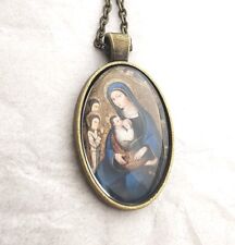 Breastfeeding Our Lady Leche Medal Catholic Picture Pendant Cabochon Photo Gift picture