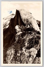 California CA Yosemite Half Dome from Glacier Point RPPC Postcard c1940s picture