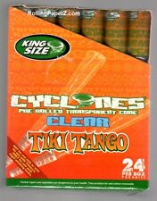 Box 24 Cyclones TIKI TANGO King Size Clear Flavored Pre Rolled Cones NON TOBACCO picture