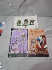 Ben Bishop Signed Poster Lot Of 3 Ren & Stimpy Betelgeuse Ninja Turtles picture