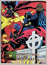 1994 Marvel Universe #21 Demogoblin Cloak Nightwatch Card Maximum Carnage 3 of 9 picture