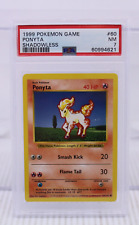 A6 Pokemon Base Set Shadowless Unlimited PONYTA 60/102 Common NM PSA 7 picture