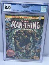 Man-Thing #1 (1973) 2nd app. Howard the Duck in CGC 8.0 Very Fine picture