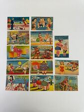 Lot Of 13 Vintage Humorous Cartoon Post Cards picture