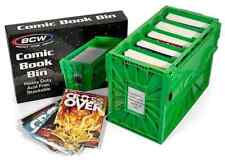 1 Case (5) BCW Green Short Comic Book Box Bin | Heavy Duty Acid Free Plastic picture