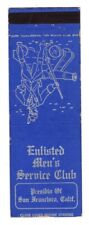 Matchbook: U.S. Army Presidio Enlisted Men's Service Club picture
