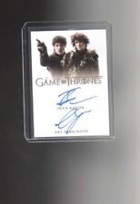 2020 Game of Thrones The Complete Series Iwan Rheon and Art Parkinson Auto. card picture