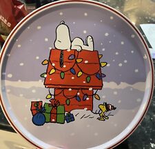 New. Empty Snoopy Christmas Cookie Container picture