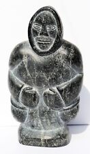 Inuit / Eskimo Hand-Carved Soapstone Sculpture - 10 inch Tall - FANTASTIC picture