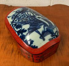 Chinese Red Lacquer Decorated Phoenix Box picture