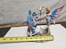 Ebros Gift Amy Brown Fairy With Bad Dragon Figurine 7.5