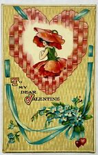 To My Dear Valentine. Vintage Love And Romance Postcard. Early 1900s picture