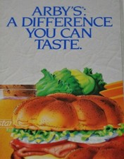1989 Arby's Promotional Brochure Difference you can Taste Menu Nutrients Vintage picture