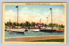 Stamford CT-Connecticut, Cummings Park Yacht Club, Antique, Vintage Postcard picture