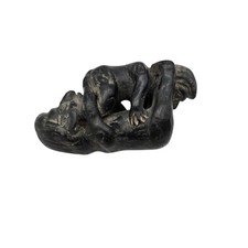 Couple Naughty Erotica Handmade Clay Black Top Pottery Tribal Mayan  Figurine picture