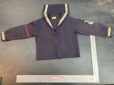Vintage  Navy Military Wool Sailor Cracker Jack Uniform With Insignias & Stripes picture