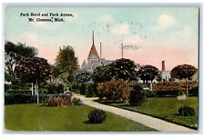 1918 Park Hotel Park Annex Exterior Building Field Mt. Clemens Michigan Postcard picture