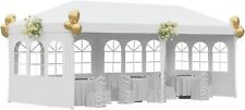 10x20 Outdoor Gazebo Wedding Party Tent Canopy Tent with 4 Removable Sidewalls picture