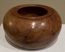 Vintage Hand Turned Wood Potpourri Bowl Multipurpose Open Top Round Bowl 7