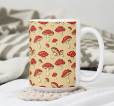 Red Mushrooms Coffee Tea Mug Cup Ceramic 15 Oz Sublimated Gift by Mugzan picture