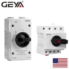 GEYA PV Disconnect Switch DC 4Pole 1000V 32A Solar Photovoltaic Isolator Breaker picture