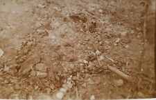 WW2 U.S. Soldiers PHOTO Of Shallow Grave With Shoe Sticking Out ~ Military  picture