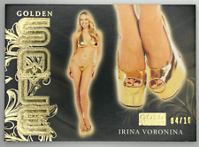 IRINA VORONINA 2021 Benchwarmer Gold Edition GOLDEN SOLE Gold Foil 04/10 picture
