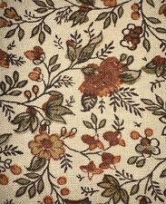 Vintage Cotton Floral Fabric W28”xL1.7Yds Carnations Daisies and Day Llllies picture