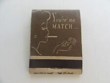 Vintage 1944 Original WWII WW2 Soldier VD Venereal Disease Matchbook w/ Matches picture