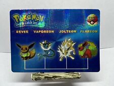 Vintage Pokémon Vending Machine Holo Prism Sticker Card #1222 Eevee Evolution picture