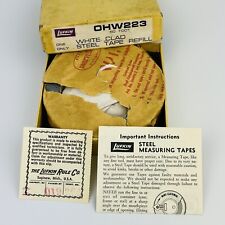 Vintage Lufkin OHW223 Steel 50’ Refill Measuring Tape w/o Case - NIB White Clad picture