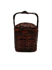 Vintage Chinese Wedding basket woven wicker picture
