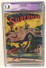 Superman #19  CGC 1.8 Restored   DC 1942  Early Golden Age picture