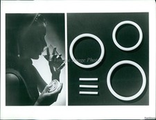 1969 Young Woman With Pack Of Contraceptive Pills And Water Medicine Photo 7x9 picture