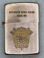 Vintage 1966 US Forces Officers Open Mess Chrome Zippo Lighter picture