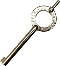 Peerless Model 4100 Nickel Standard Handcuff Key - Disabled Veteran Seller picture