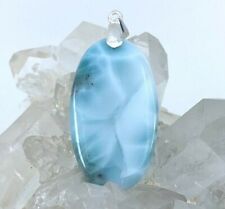 Larimar Pendant Natural Stone 33 Cts Beliere in 925 Minerals Silver picture