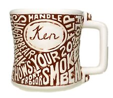 CB Radio Trucker Slang Handles Cup Personalized “Ken” Brown Ceramic Mug picture