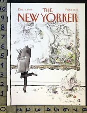 1988 ANGEL CUPID ART GALLERY ROMANCE LOVE SEARLE CARTOON NEW YORKER COVER FC706  picture