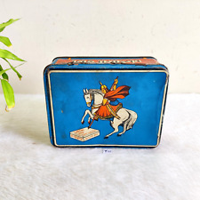 Vintage Maharana Pratap Horse Graphics Asafoetida Advertising Tin Box TB60 picture