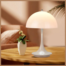 White Portable LED Mushroom Table Lamp picture